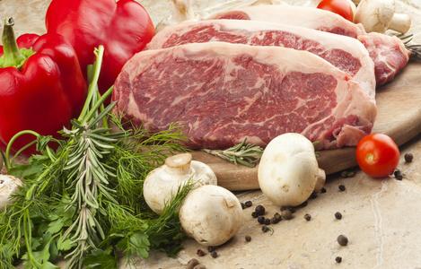生鲜肉牛排照片