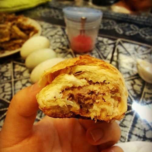 算我一个吧做的香酥鲜肉月饼